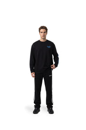 Malelions Men University Longsleeve T-Shirt | Black