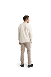Malelions Men University Longsleeve T-Shirt | Off-White