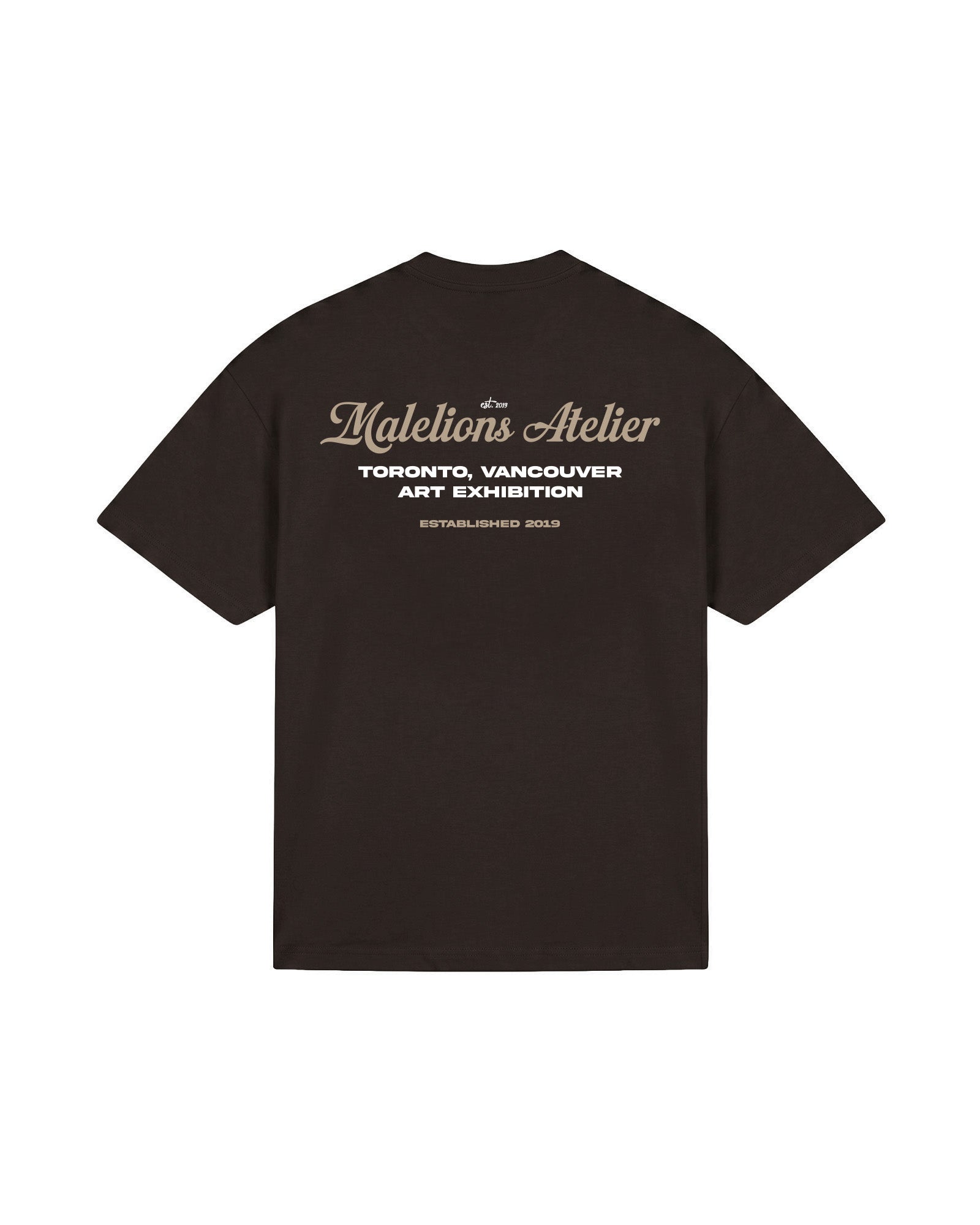 Malelions Men University T-Shirt | Brown