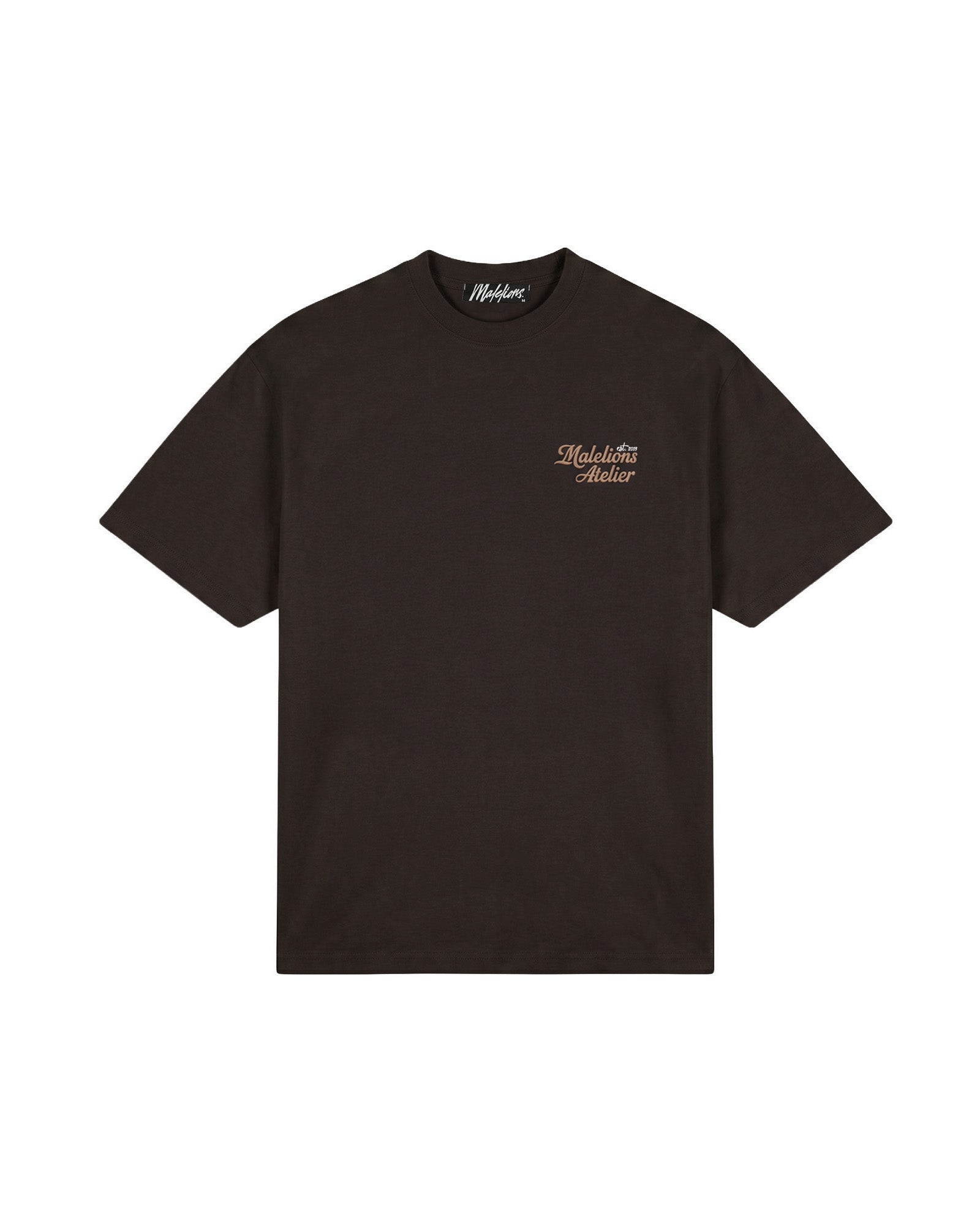 Malelions Men University T-Shirt | Brown
