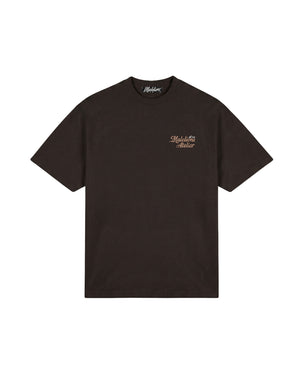Malelions Men University T-Shirt | Brown