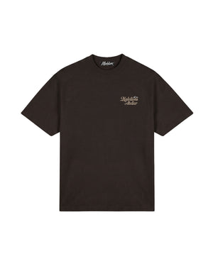 Malelions Men University T-Shirt | Brown