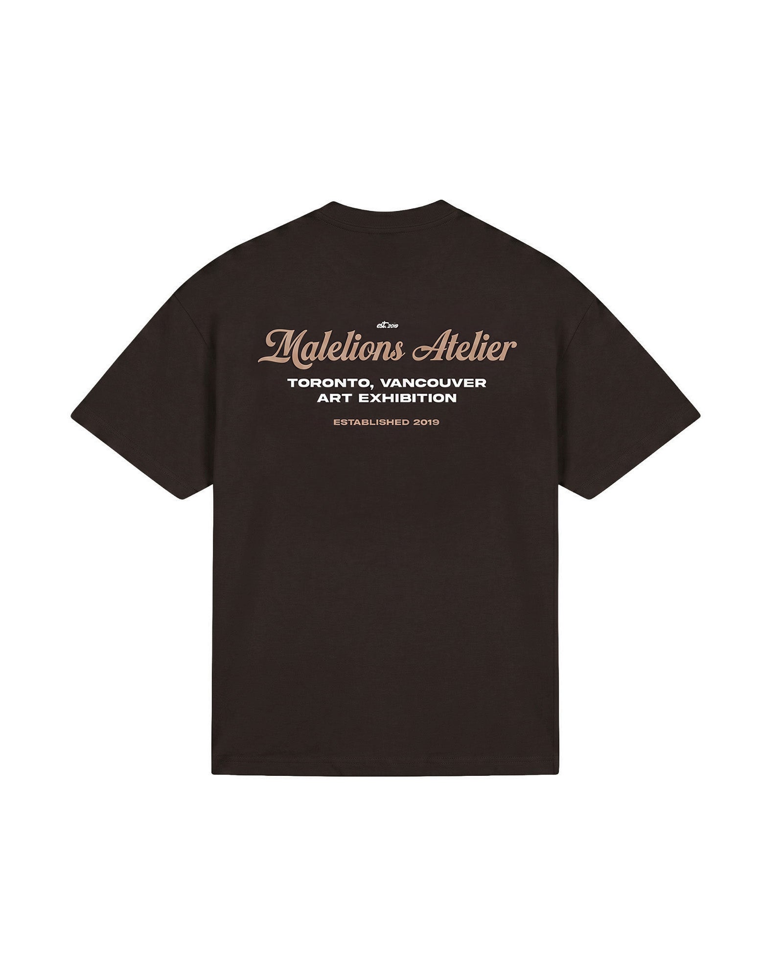 Malelions Men University T-Shirt | Brown