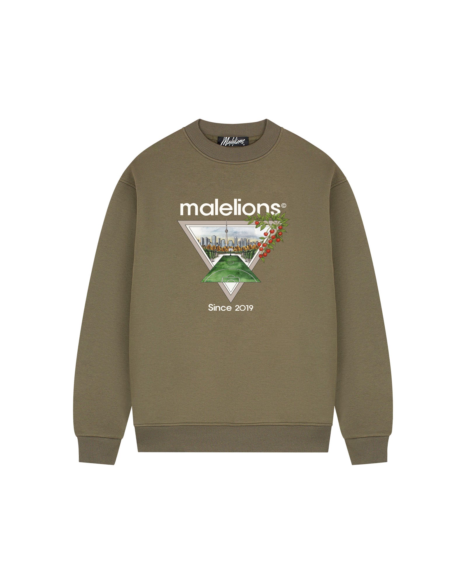 Malelions Men Athletic Garden Sweater | Stone Grey