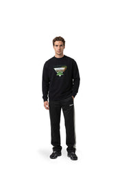 Malelions Men Athletic Garden Sweater | Black