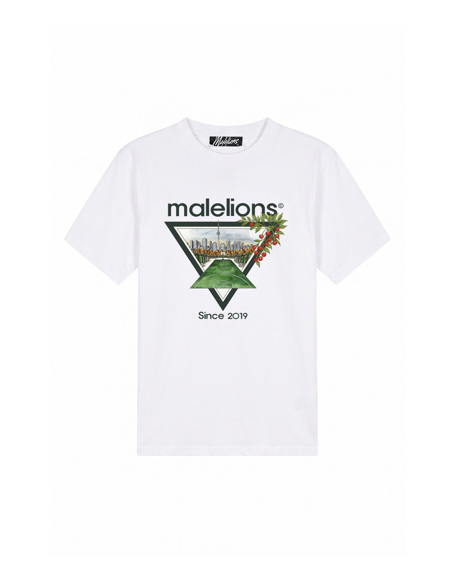 Malelions Men Athletic Garden T-Shirt | White