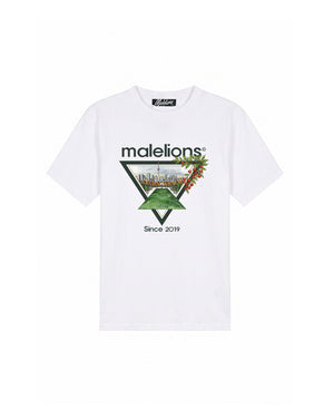 Malelions Men Athletic Garden T-Shirt | White