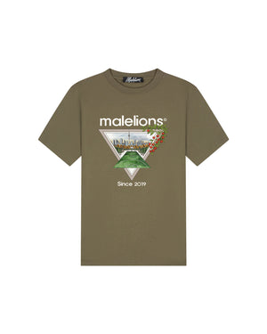 Malelions Men Athletic Garden T-Shirt | Stone Grey