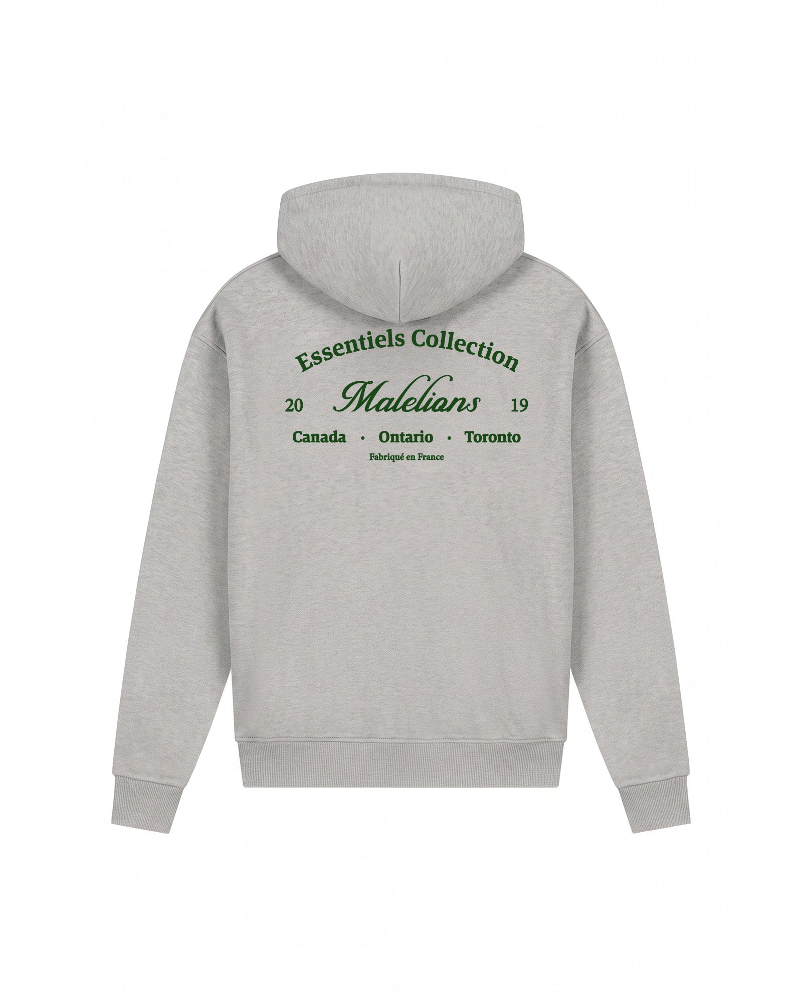 Malelions Men Marina Zip Hoodie | Grey Melange
