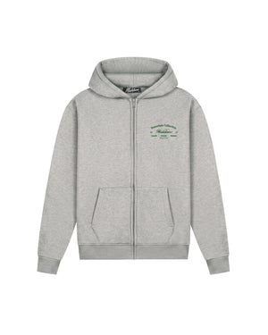Malelions Men Marina Zip Hoodie | Grey Melange