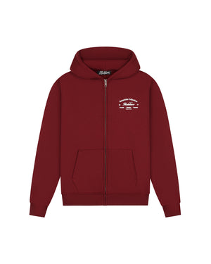 Malelions Men Marina Zip Hoodie | Burgundy
