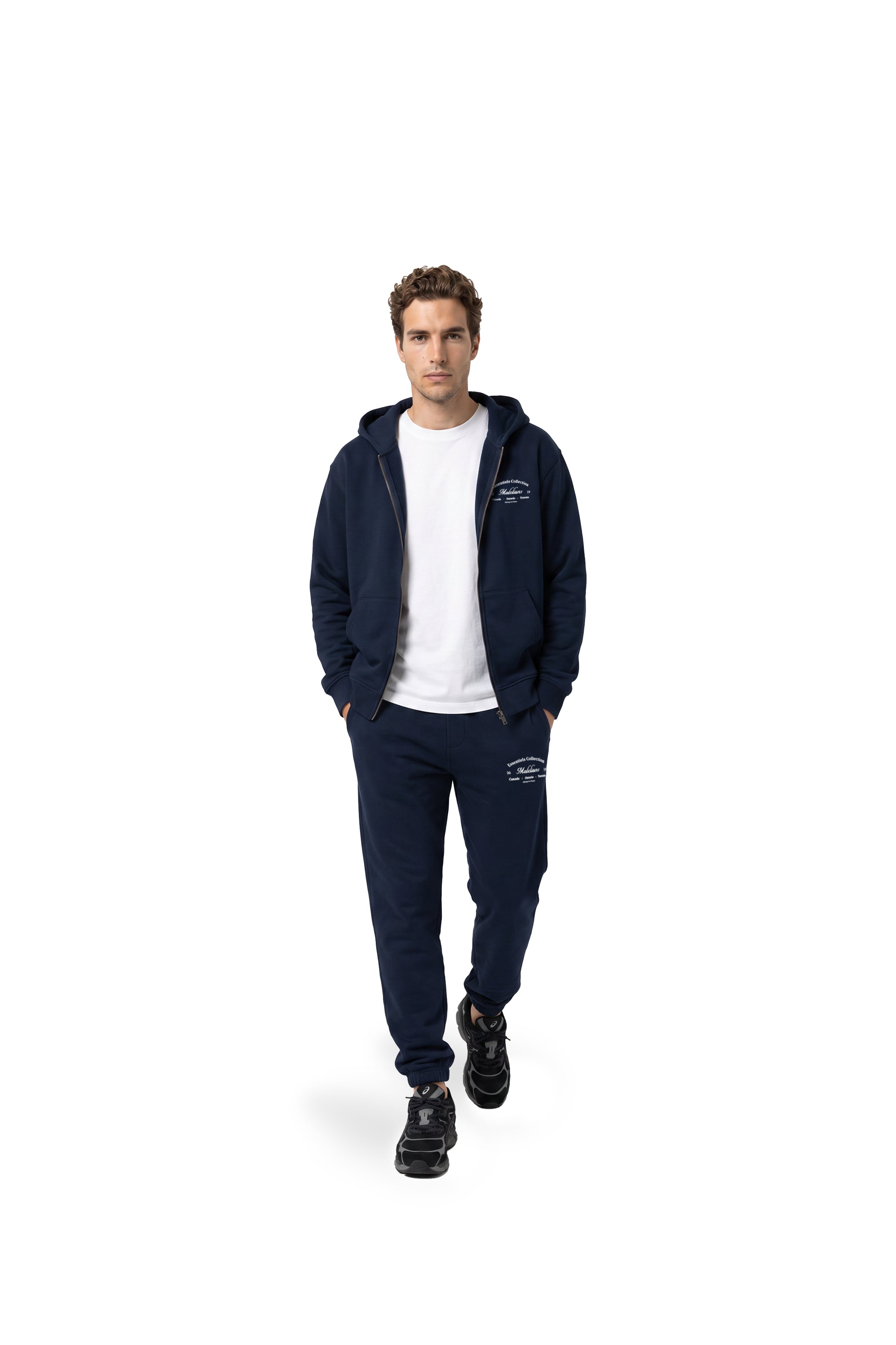 Malelions Men Marina Zip Hoodie | Navy