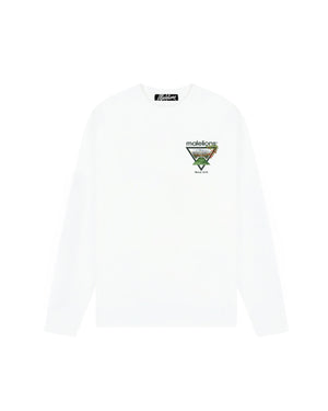 Malelions Men Athletic Garden Longsleeve T-Shirt | White