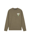  Malelions Men Athletic Garden Longsleeve T-Shirt | Stone Grey