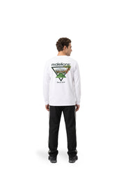 Malelions Men Athletic Garden Longsleeve T-Shirt | White