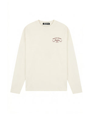 Malelions Men Marina Longsleeve T-Shirt | Off-White