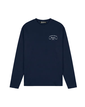 Malelions Men Marina Longsleeve T-Shirt | Navy
