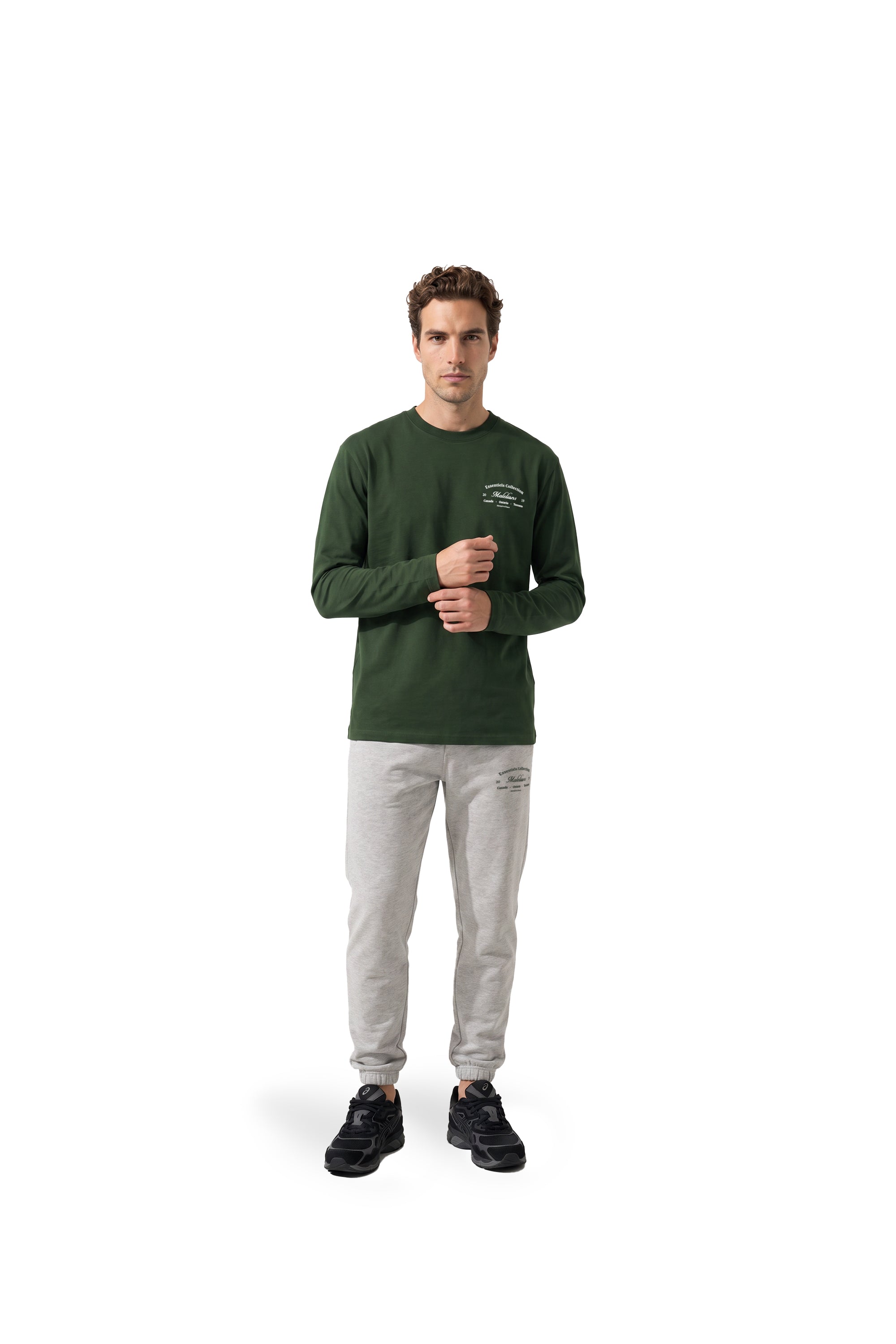 Malelions Men Marina Longsleeve T-Shirt | Racing Green