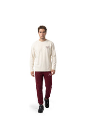 Malelions Men Marina Longsleeve T-Shirt | Off-White
