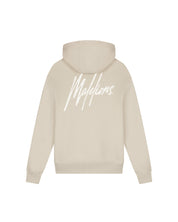 Malelions Men Striped Signature Hoodie | Almond