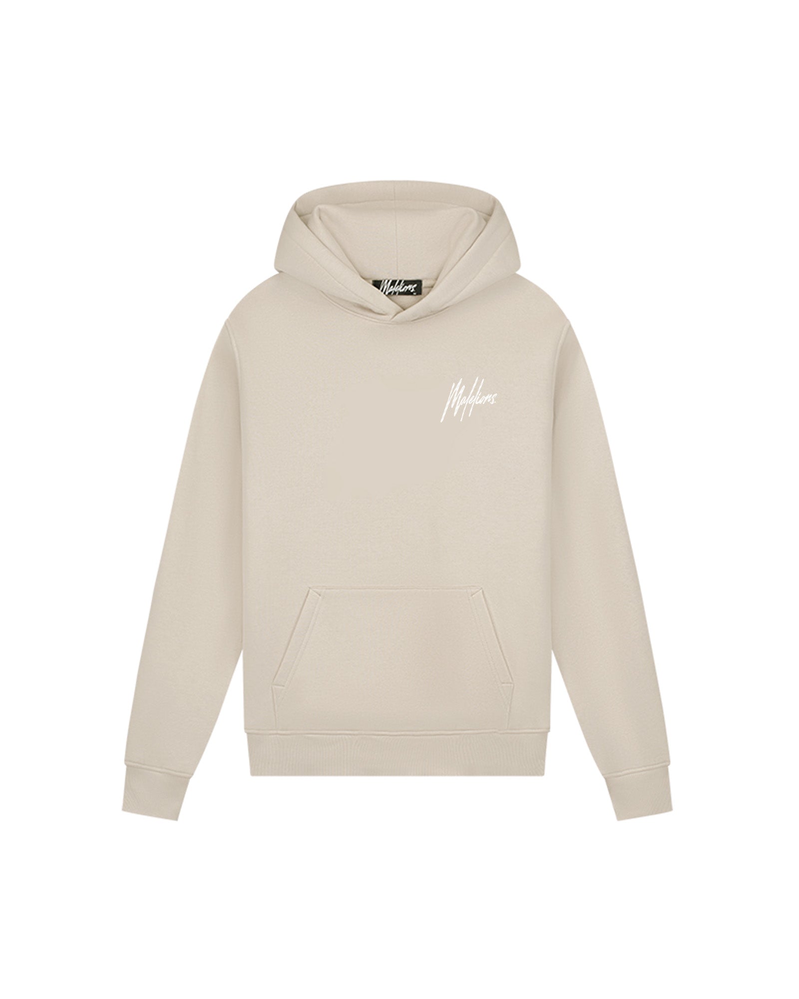 Malelions Men Striped Signature Hoodie | Almond