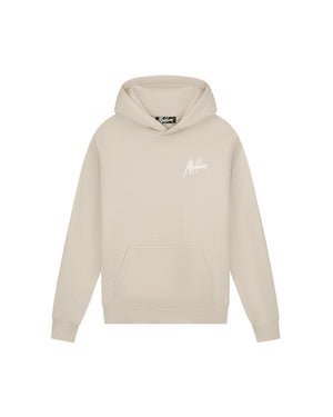 Malelions Men Striped Signature Hoodie | Almond