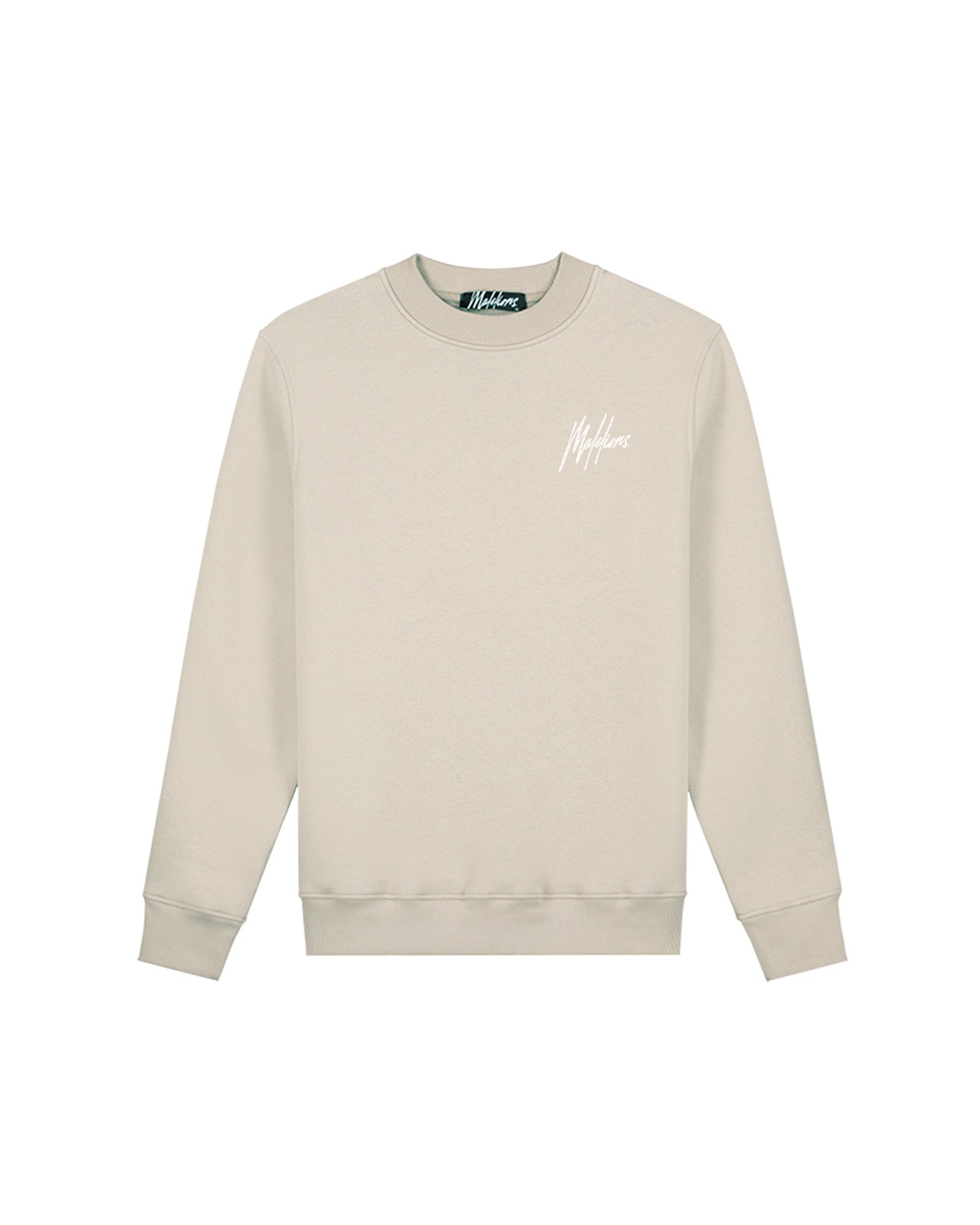 Malelions Men Striped Signature Sweater | Almond
