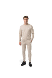 Malelions Men Striped Signature Sweater | Almond