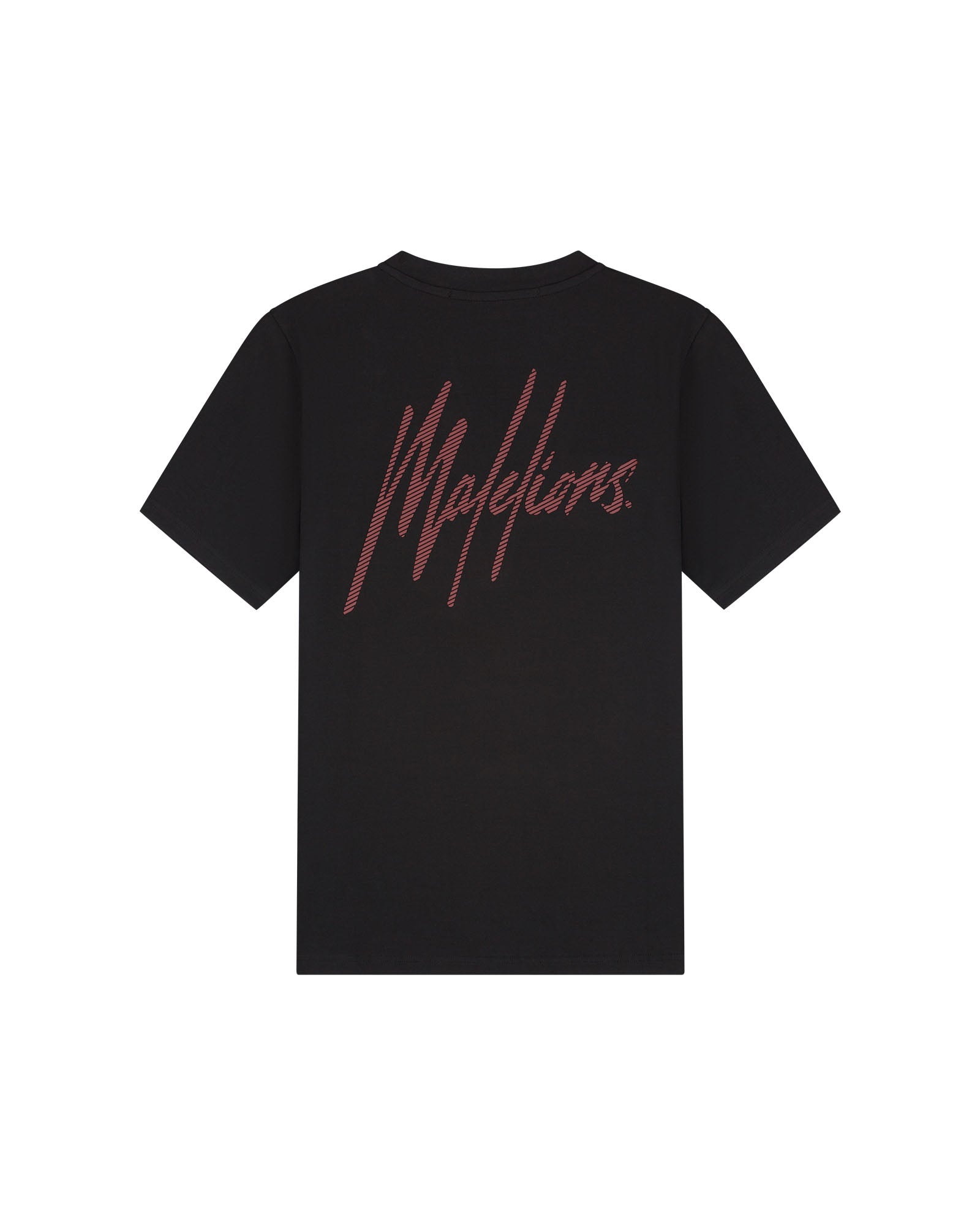 Malelions Men Striped Signature T-Shirt | Black