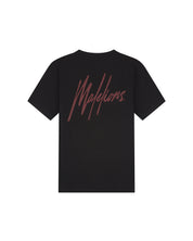 Malelions Men Striped Signature T-Shirt | Black