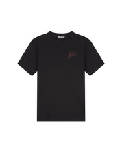 Malelions Men Striped Signature T-Shirt | Black