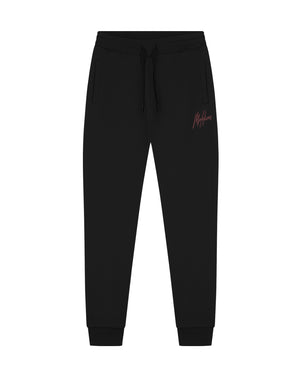 Malelions Men Striped Signature Sweatpants | Black