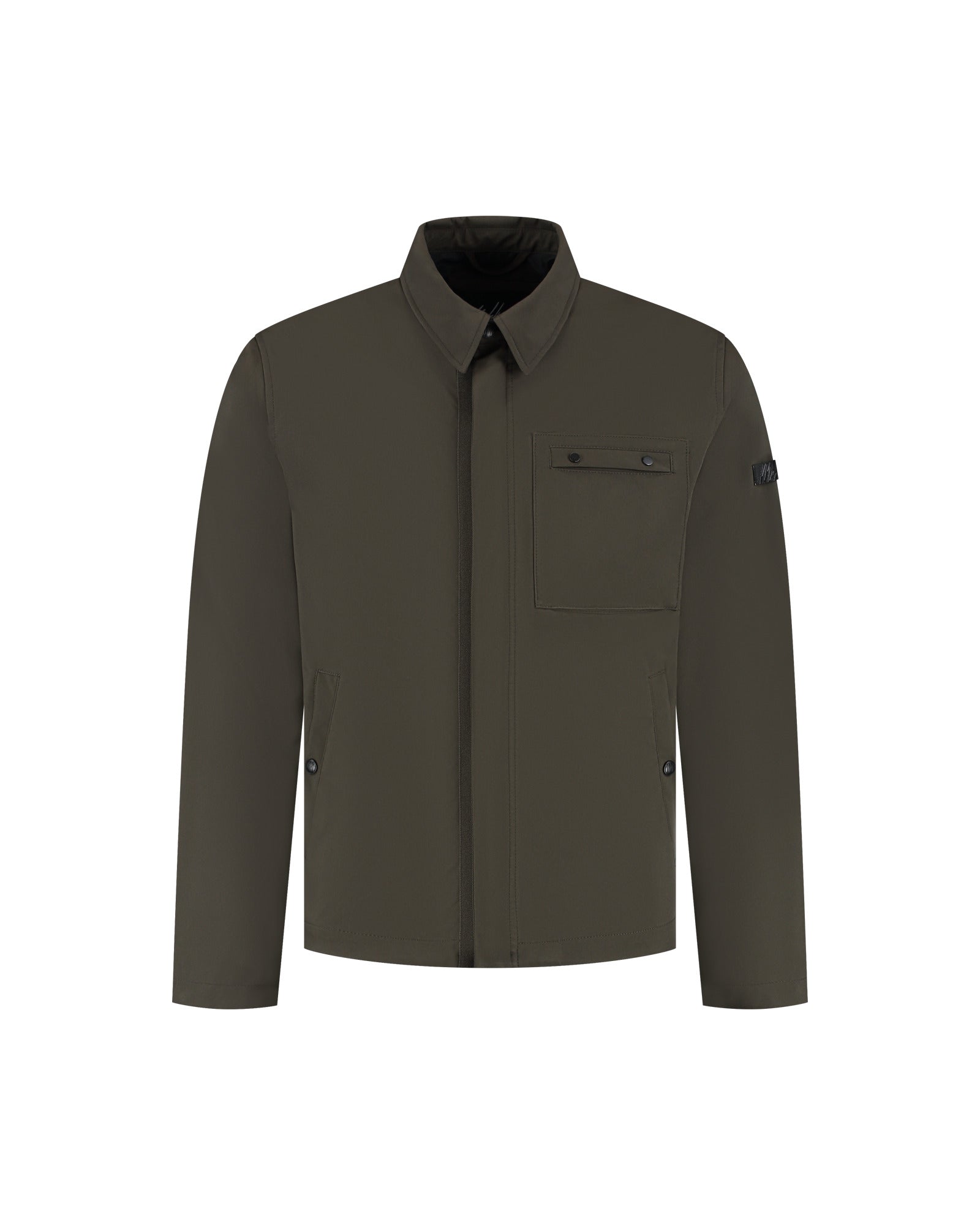 Malelions Men Softshell Coach Jacket | Vintage Green