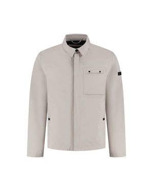 Malelions Men Softshell Coach Jacket | Light Taupe