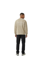 Malelions Men Waffle Sweater | Light Taupe
