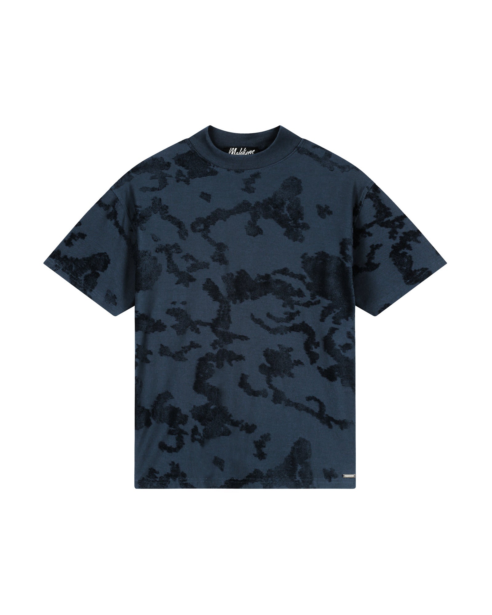 Malelions Men Jacquard T-Shirt | Navy