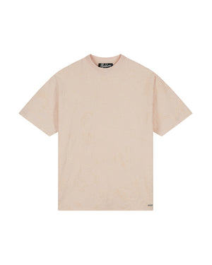 Malelions Men Jacquard T-Shirt | Light Pink