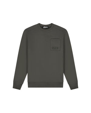 Malelions Men Pocket Sweater | Vintage Green