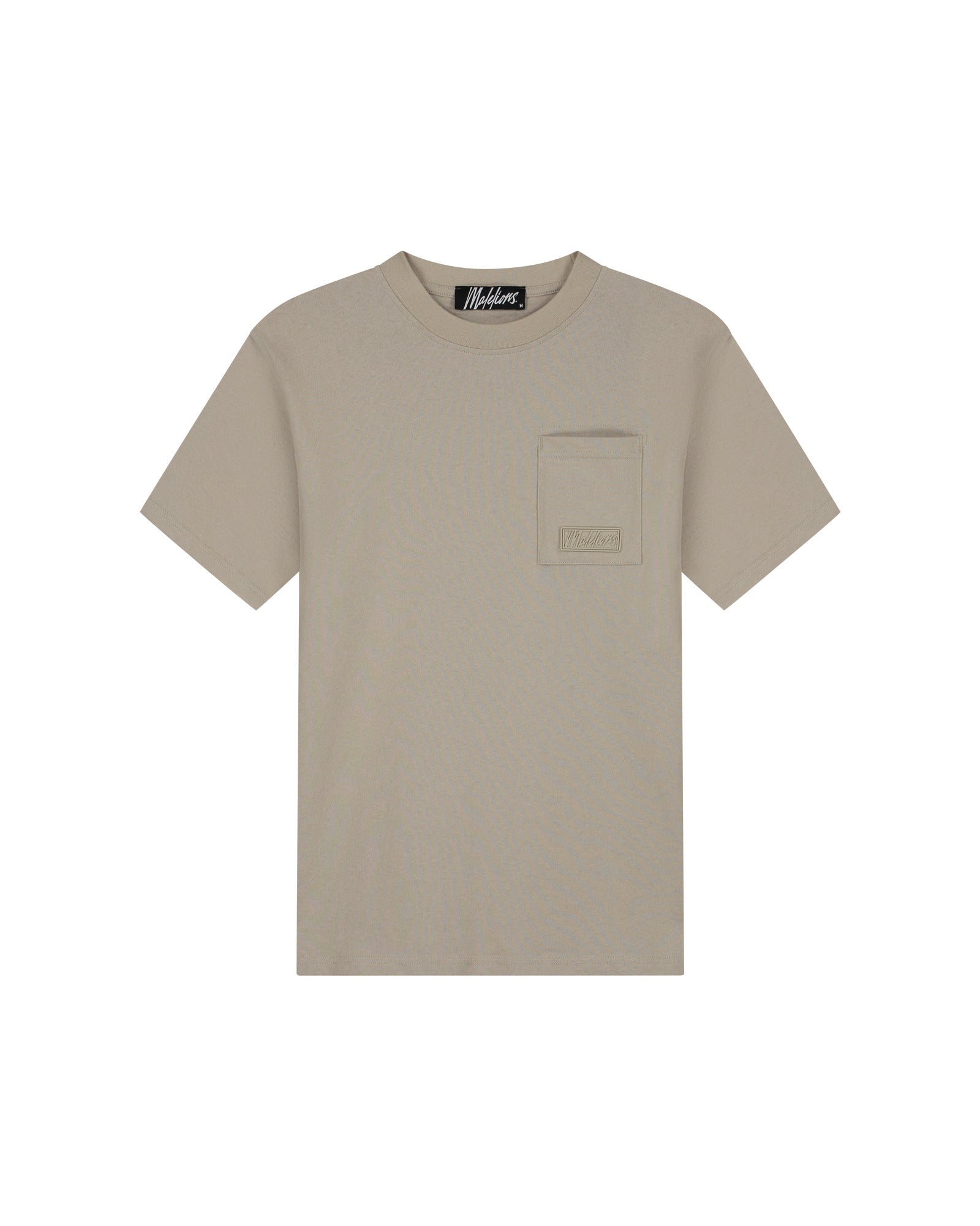 Malelions Men Pocket T-Shirt | Light Taupe