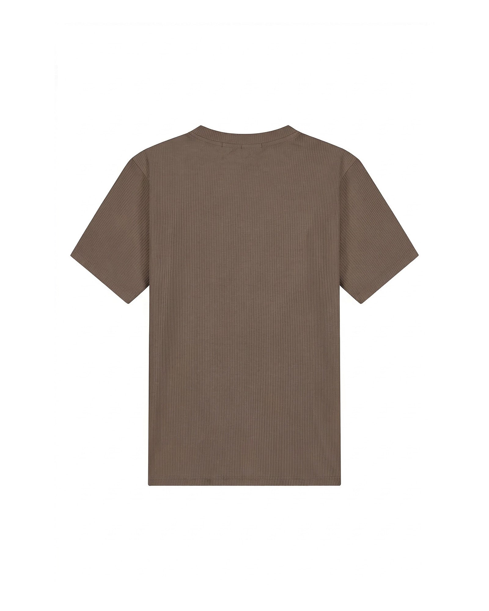 Malelions Men Ribbed T-Shirt | Brown