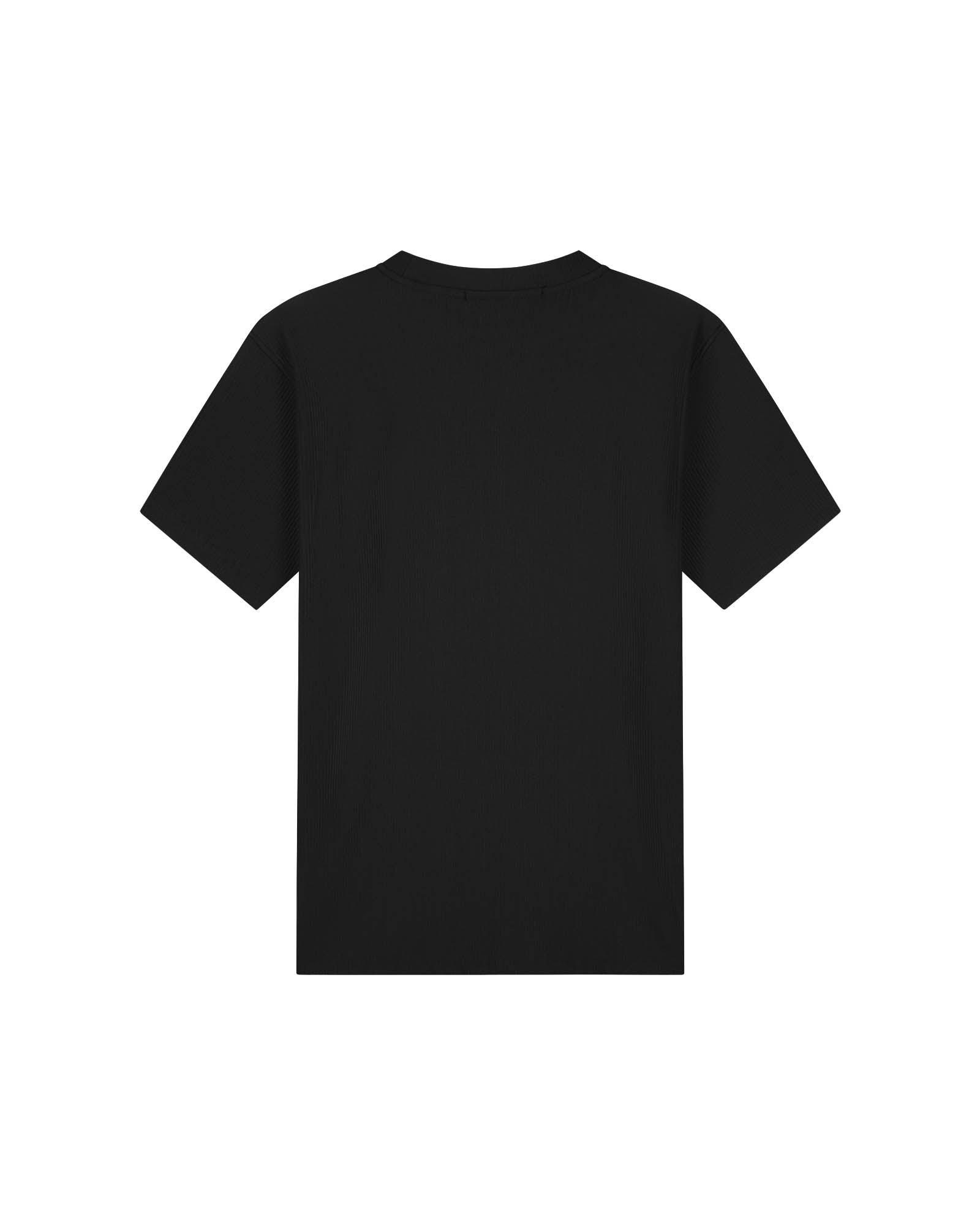 Malelions Men Ribbed T-Shirt | Black