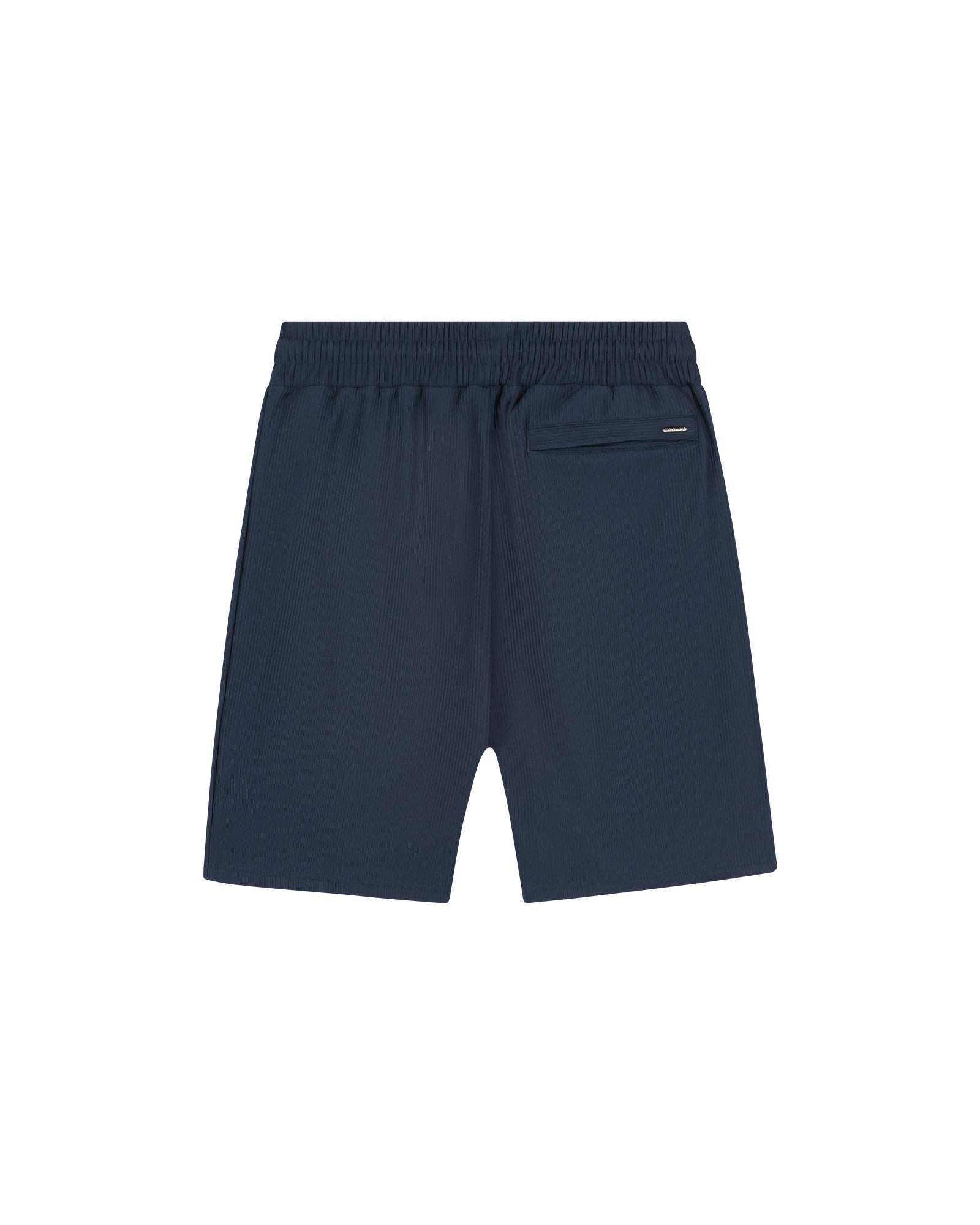 Malelions Men Ribbed Shorts | Navy