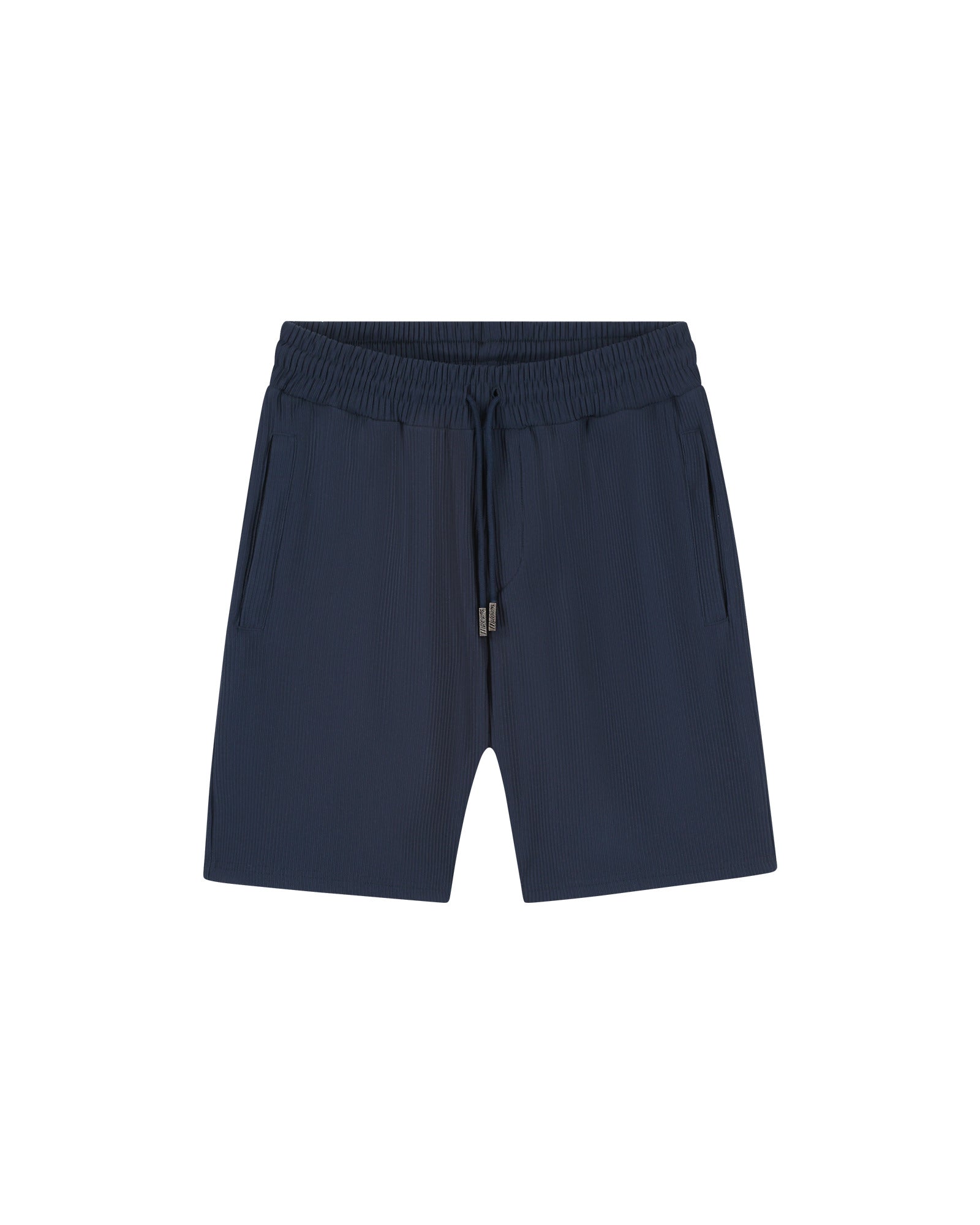 Malelions Men Ribbed Shorts | Navy