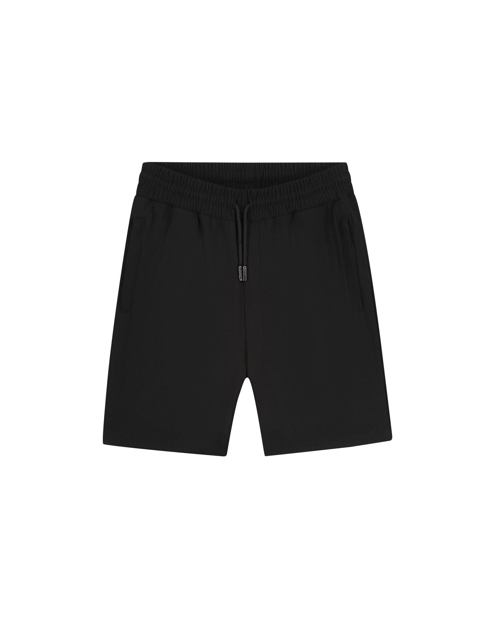 Malelions Men Ribbed Shorts | Black