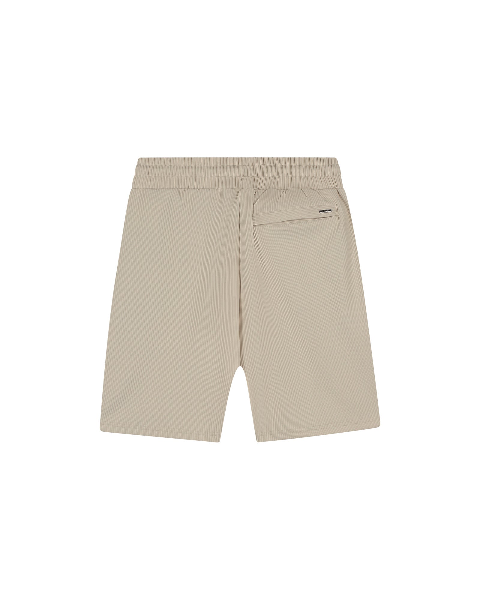 Malelions Men Ribbed Shorts | Light Taupe