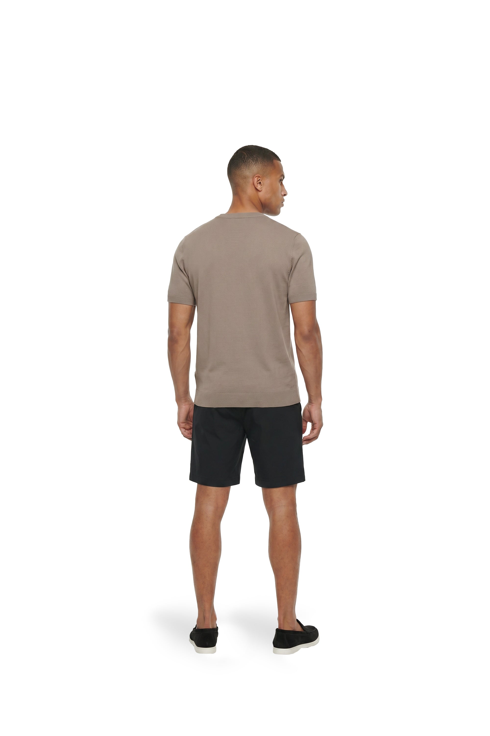 Malelions Men Knitted T-Shirt | Sage Brown