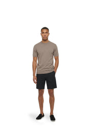 Malelions Men Knitted T-Shirt | Sage Brown
