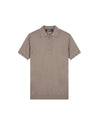  Malelions Men Knitted Zip Polo | Sage Brown