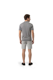 Malelions Men Knitted Zip Polo | Pearl Grey