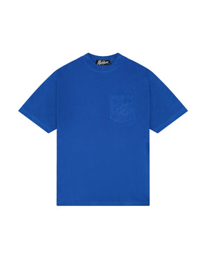 Malelions Men Emblem Towelling T-Shirt | Cobalt